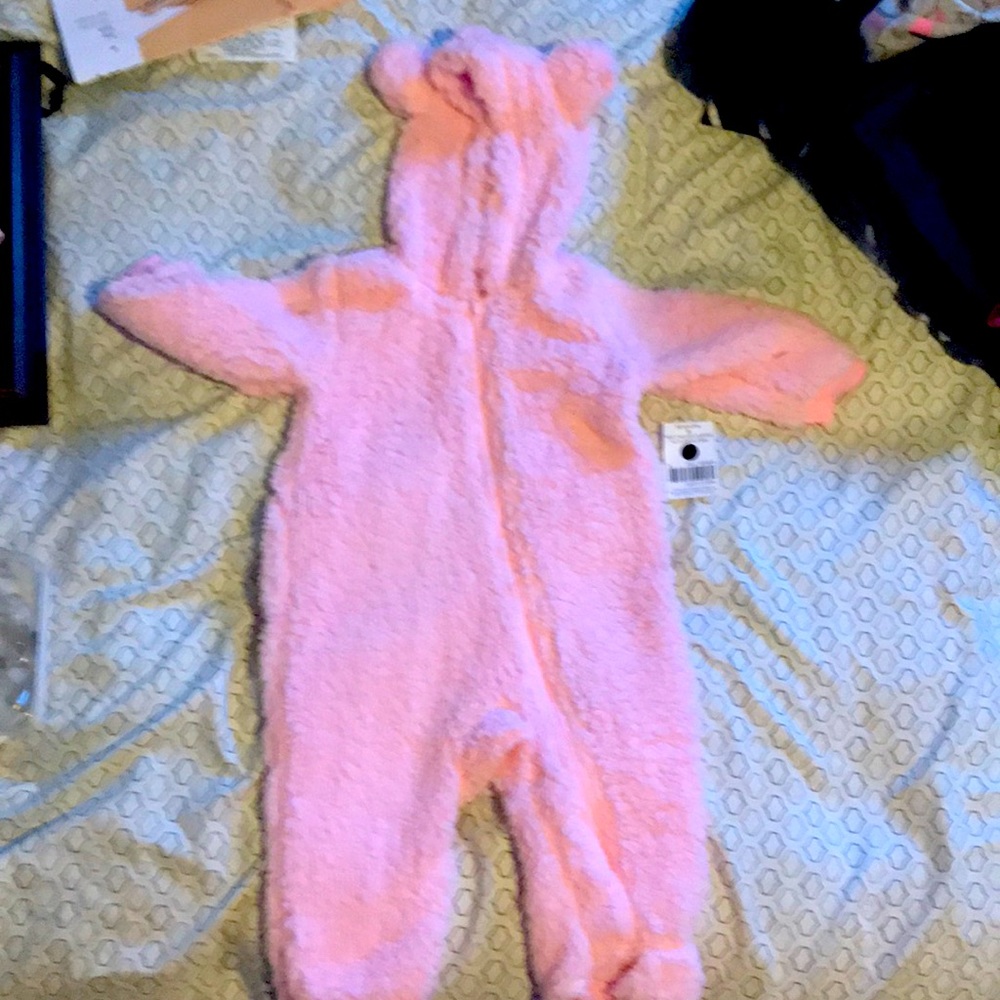 Pink Sherpa Hoodie with ears!